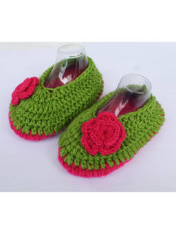 Woonie - Handmade Green Booties