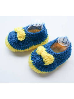 Woonie - Handmade Blue Booties