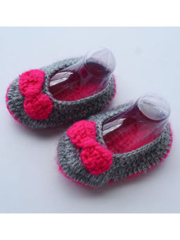 Woonie - Handmade Grey Booties