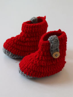 Woonie - Handmade Red Boots