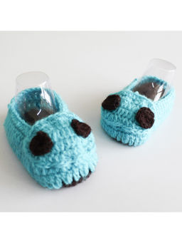 Woonie - Handmade Blue Car Booties