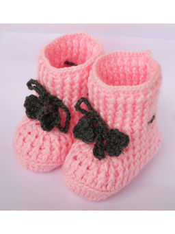 Woonie - Pink Woolen Boots