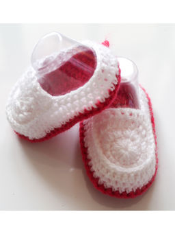 Woonie - Handmade White Moccasins For Kids