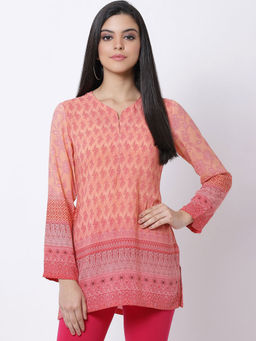 Biba - Peach Printed Tunic
