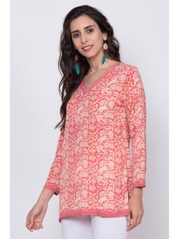 Biba - Coral Floral Kurti