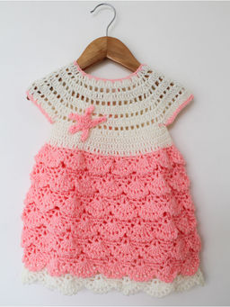 Woonie - Layered A-Line Frock-Peach