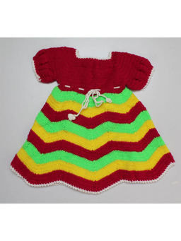 Woonie - Zig-Zag Pattern Frock-Multi