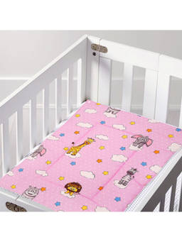Baby Moo - Waterproof Changing Sheet Set Flying Animals Pink