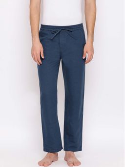 CRIMSOUNE CLUB - Mens Blue Solid Lounge Pants