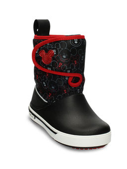Crocs - Black Printed Boots
