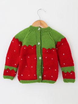 Woonie - Handmade Watermelon Cardigan For Kids