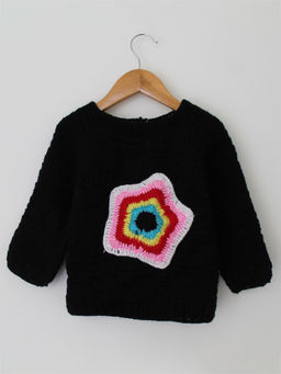 Woonie - Handmade Star Pattern Sweater For Kids