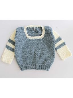 Woonie - Striped Sleeve Pullover