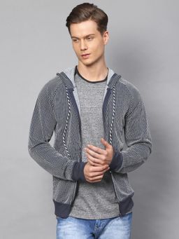 Campus Sutra - Men Striped Full Sleeve Stylish Casual Sweatshirt