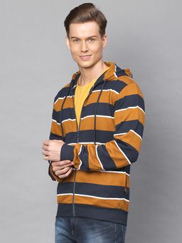 Campus Sutra - Men Striped Full Sleeve Stylish Casual Sweatshirt