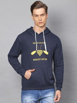 Campus Sutra - Men Printed Full Sleeve Stylish Casual Hooded Sweatshirt