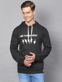 Campus Sutra - Men Printed Full Sleeve Stylish Casual Hooded Sweatshirt