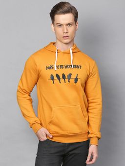 Campus Sutra - Men Printed Full Sleeve Stylish Casual Hooded Sweatshirt