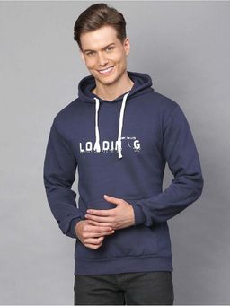 Campus Sutra - Men Printed Full Sleeve Stylish Casual Hooded Sweatshirt
