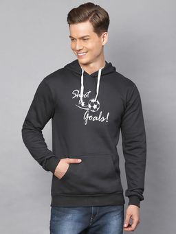Campus Sutra - Men Printed Full Sleeve Stylish Casual Hooded Sweatshirt