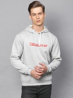 Campus Sutra - Men Printed Full Sleeve Stylish Casual Hooded Sweatshirt