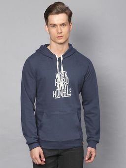 Campus Sutra - Men Printed Full Sleeve Stylish Casual Hooded Sweatshirt