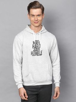 Campus Sutra - Men Printed Full Sleeve Stylish Casual Hooded Sweatshirt
