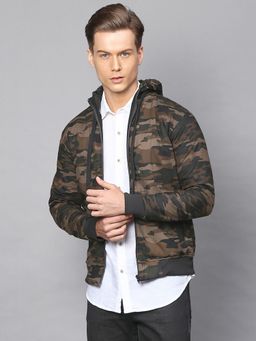 Campus Sutra - Men Camouflage Full Sleeve Stylish Windcheater Jacket