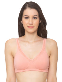 Candyskin - Non-Padded Non-Wired Bra - Coral