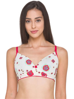 Candyskin - Women Floral Padded Bra - Off White