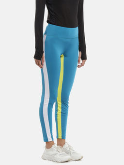 PINACOLADA - Women Solid Blue Regular Fit Tights