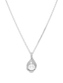 CLARA - 92.5 Sterling Silver Real Pearl Pendant With Chain