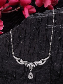 CLARA - Sterling Silver Rhodium Plated Maya Pendant Necklace with Chain Gift for Women and Girls