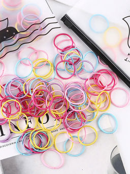 Jewels Galaxy - Jewellery For Women Multi-Coloured Hair Bands (Pack of 100)