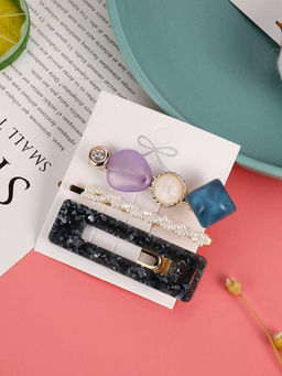 Jewels Galaxy - Exclusive Pearl Hairclip Jewellery (Pack of 3)