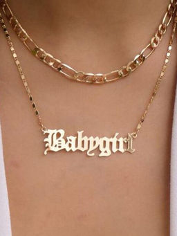 Jewels Galaxy - Ravishing Baby girl Gold Plated Multi Strand Necklace