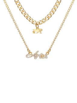 Jewels Galaxy - Jewellery For Women Gold Plated Aries Layered Necklace