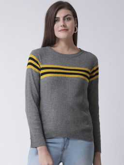 Club York - Grey Stripes Sweater
