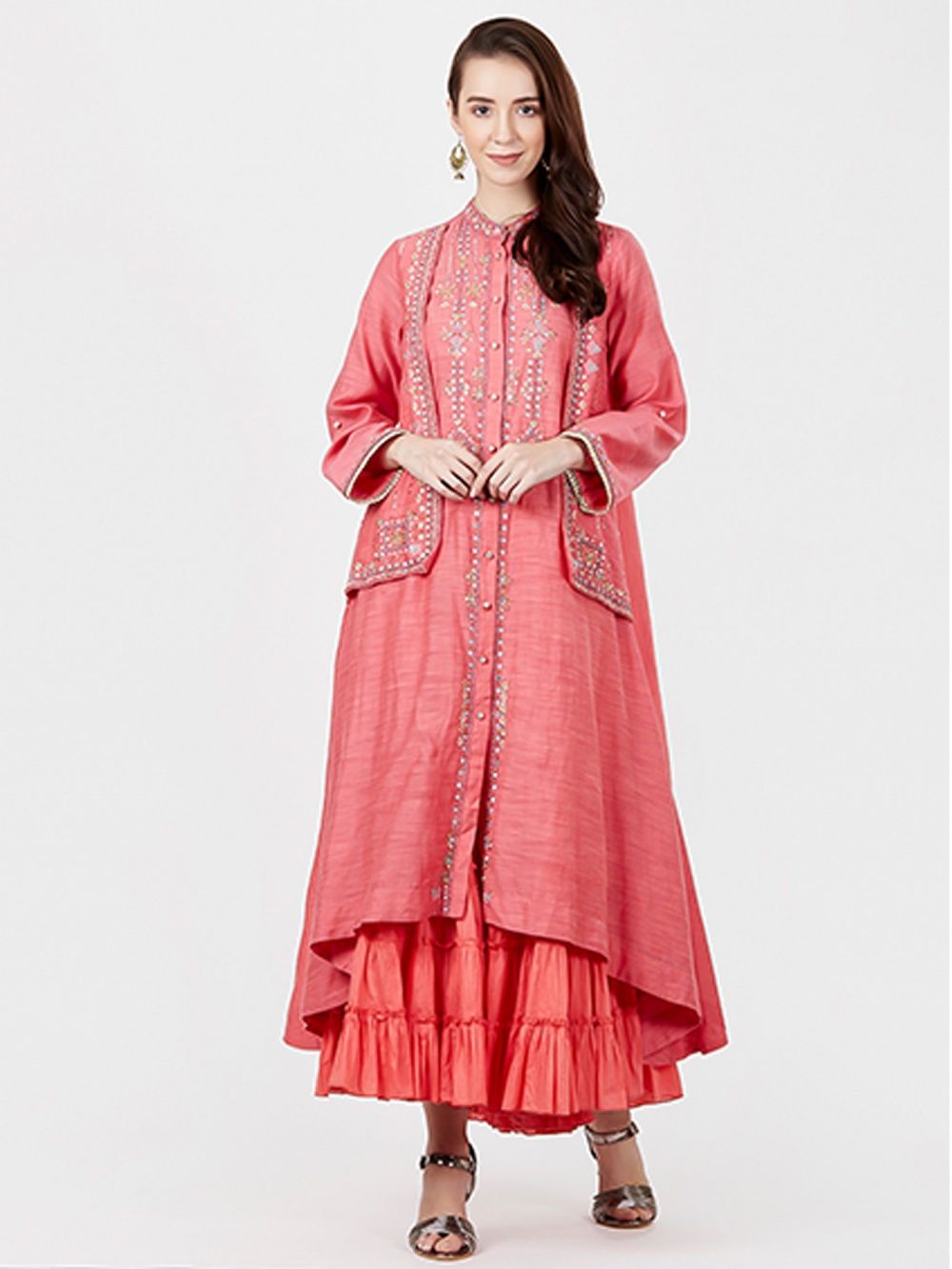 Ritu Kumar Salwar Suits and Sets Buy Ritu Kumar Band Collar Full