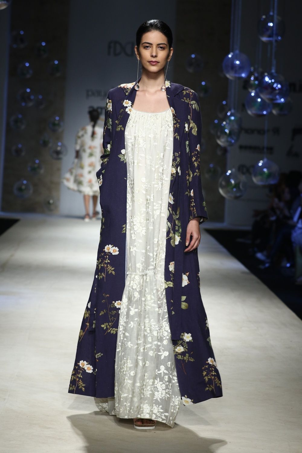 Payal Pratap Dresses Tonal Embroidered Maxi Dress Previous Next