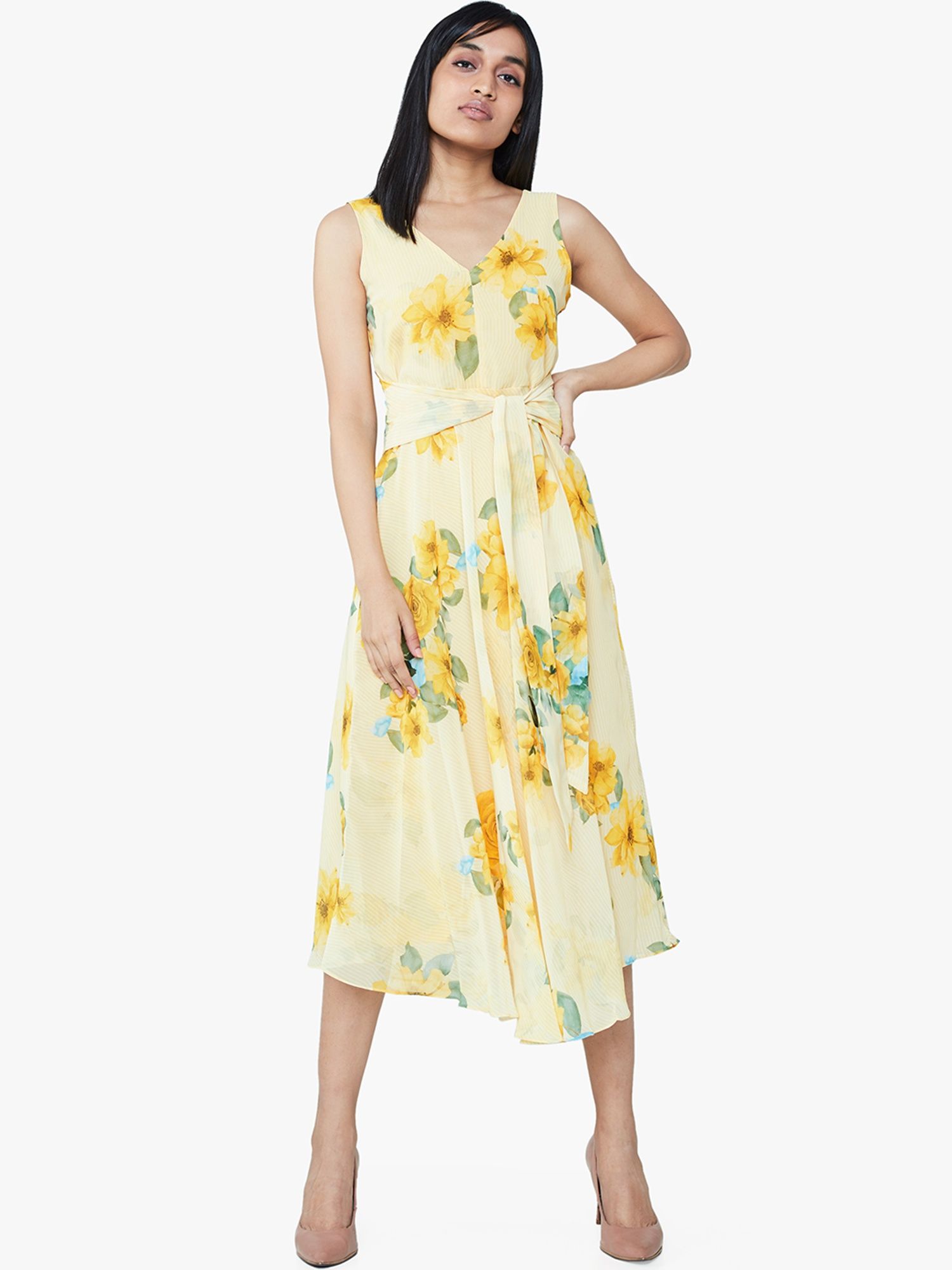yellow one piece dress online
