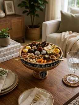 Swadeh - Beige Utsav Chakra Tray