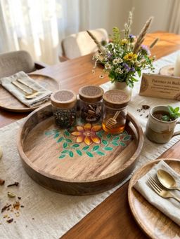 Swadeh - Beige Ananda Bahar Tray