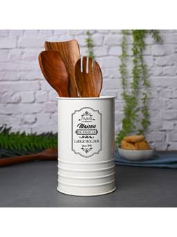 Voncasa - White Metal Kitchen Cutlery Holder