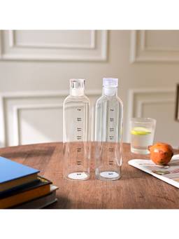 Voncasa - Transparent Borosilicate Glass Bottles (Pack of 2) (540ml)