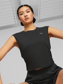 Puma - Studio Skimmer Womens Black T-Shirt