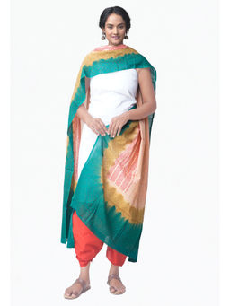 Unnati Silks - Unstitched White Pure Kanchi Cotton Salwar Kameez (Set of 3)