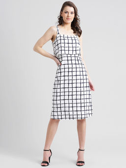 Zink London - White Checks Dress