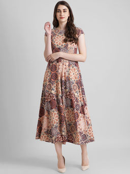 Zink London - Beige Printed Dress