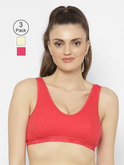 Floret - Wirefree Non-padded Sporty Bra - Multi-Color